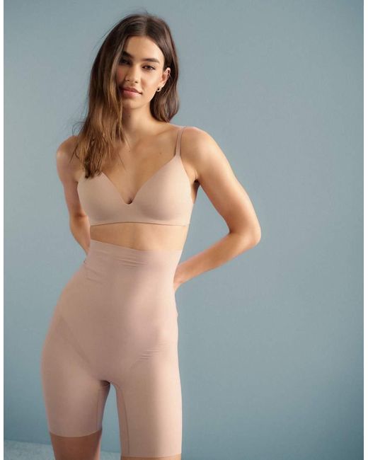 Calvin Klein Blue Shapewear Firm Sculpted Stay Put Stretch Tummy Shorts