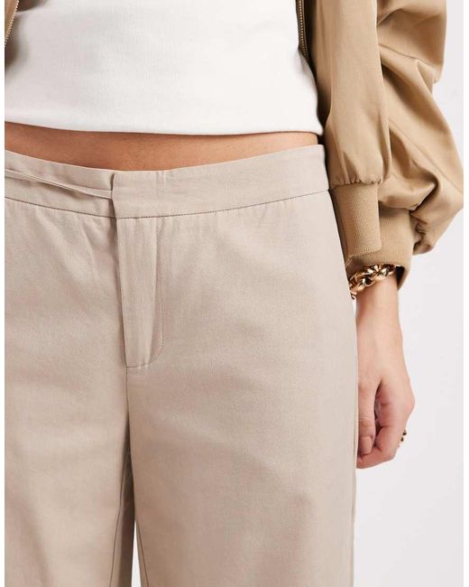 Mango Natural Teen Tailored Trouser With Tie Detail