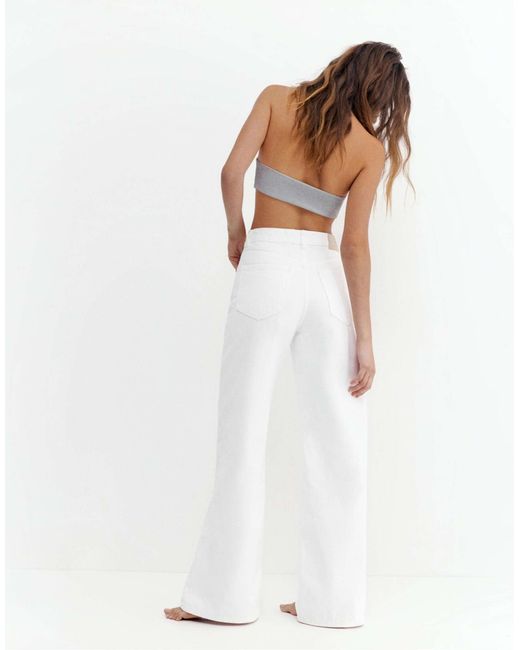 Jean large Pull&Bear en coloris White