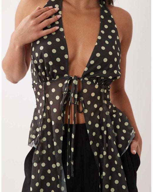 ASOS Natural Asymetric Split From Halter