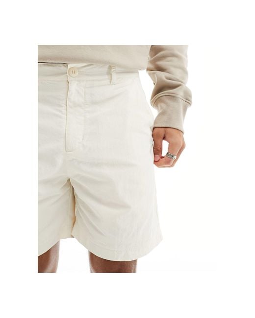 Adidas Originals Natural Woven Chino Shorts for men