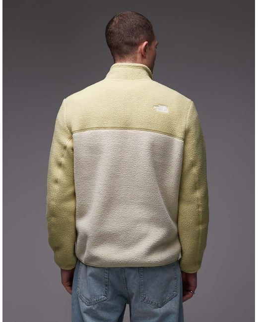 The North Face Gray Yumiori 1/4 Zip Colourblock Fleece for men