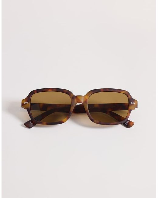 ASOS Natural Square Sunglasses for men