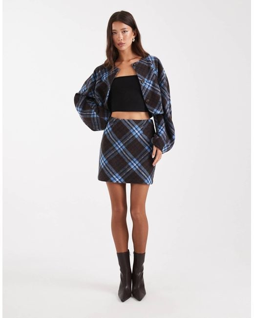 ASOS Blue Tailored Skirt