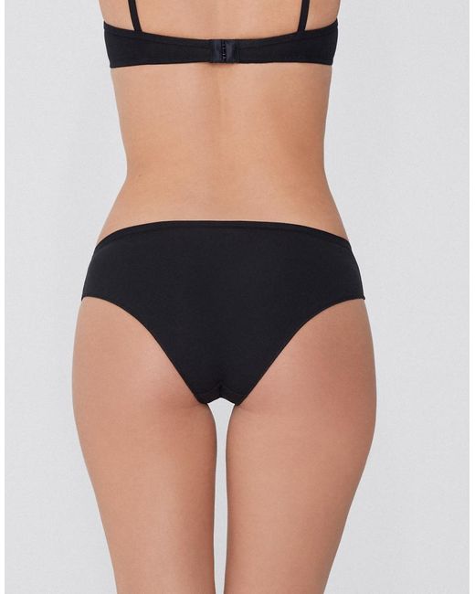 Tezenis Black Cotton Knickers