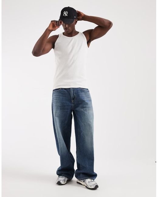 Jack & Jones White Rib Tank Top for men
