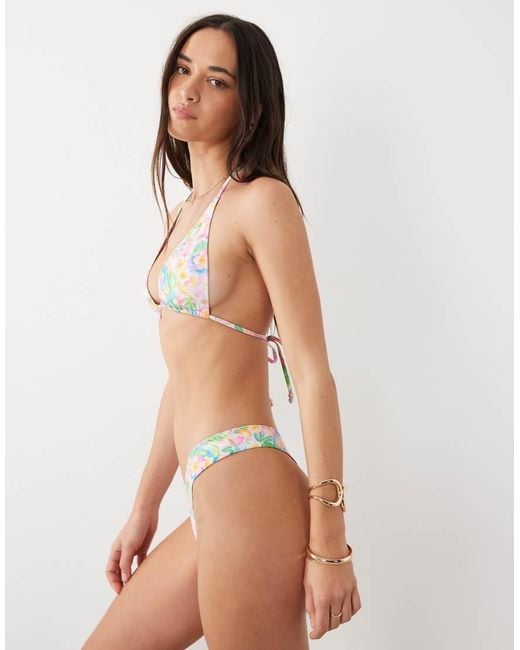 Kulani Kinis Green Summer Daydreams Halterneck Bikini Top