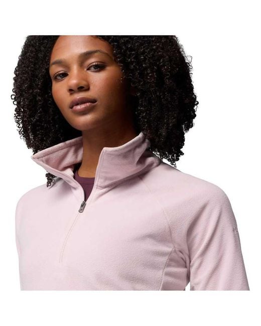Columbia Pink Glacial Iv 1/2 Zip
