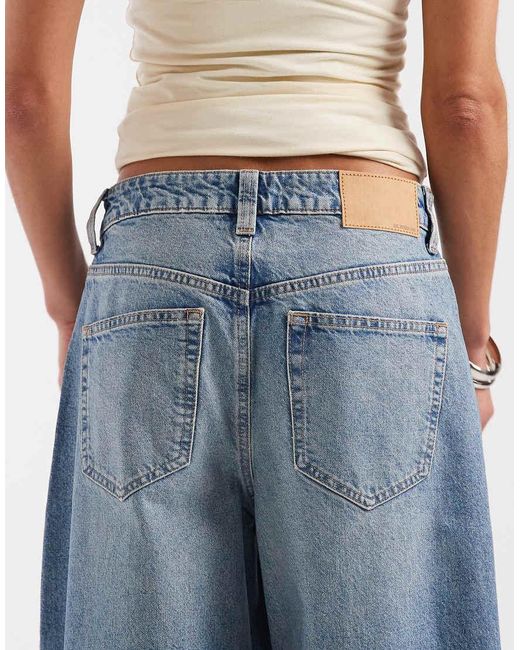 ASOS Blue baggy Horseshoe Jeans