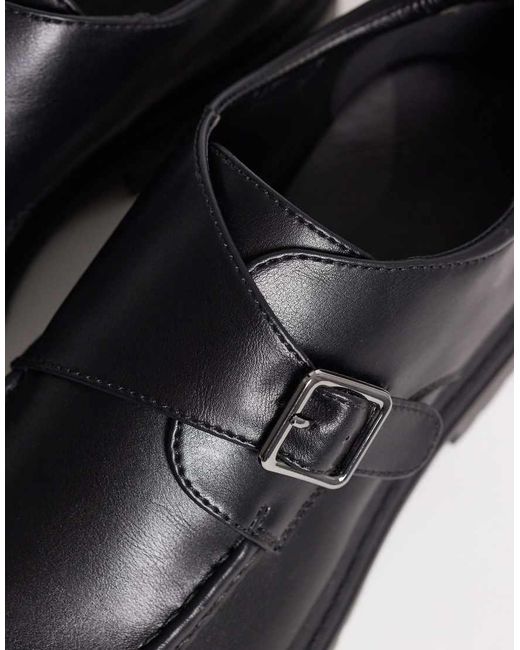 SEQWL Blue Pier Chunky Buckle Detailing Shoes for men