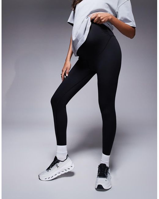 4505 Blue Maternity Icon Active Bum Sculpt High Waist Gym leggings With Inner Pocket