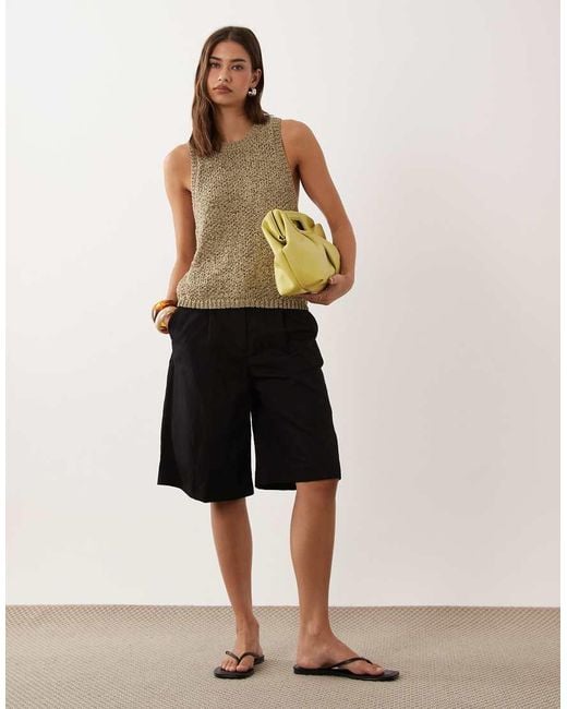 ASOS Brown Tape Racer Back Tank