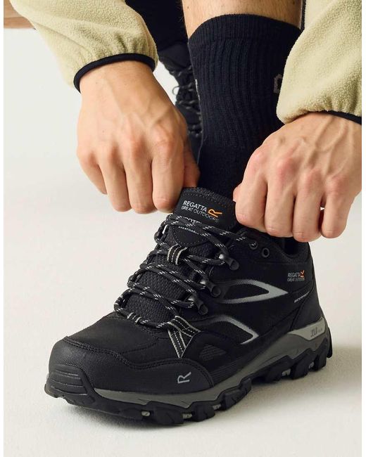 Regatta Blue Holcombe 3 Waterproof Low Walking Boots for men