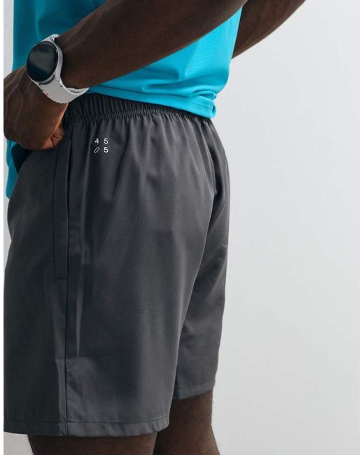 4505 Blue Icon 5 Inch Quick Dry Training Shorts With Zip Pockets for men