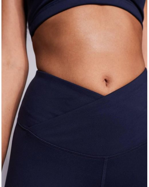 4505 Blue Icon Soft Touch Wrap Waist 3 Inch Booty Short