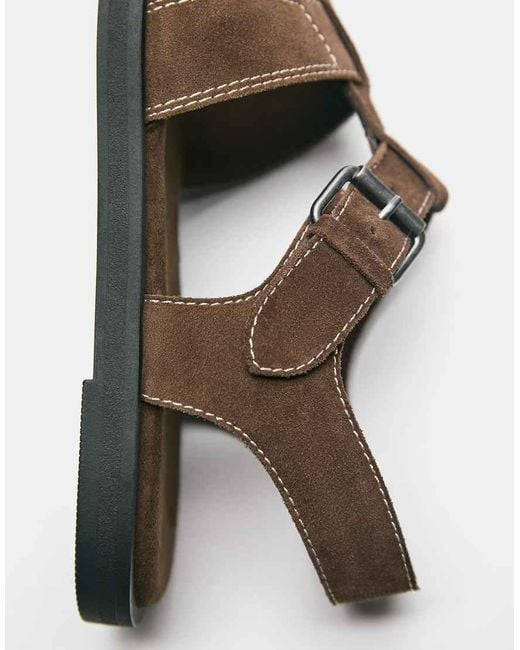 Pull&Bear Brown Fisherman Sandals for men