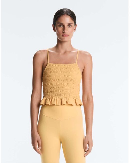 Oysho Natural Comfortlux Smock Tank Top