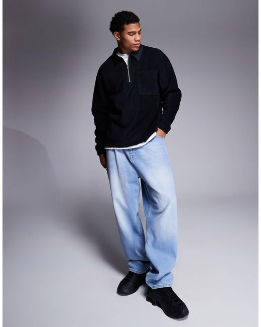 ASOS – relaxed-fit-sweatshirt in Blue für Herren