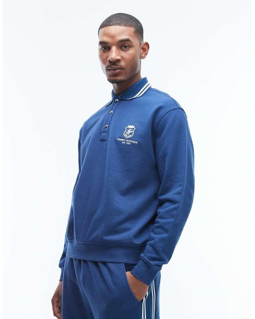 Tommy Hilfiger Blue Country Club Rugby Shirt Co-ord for men