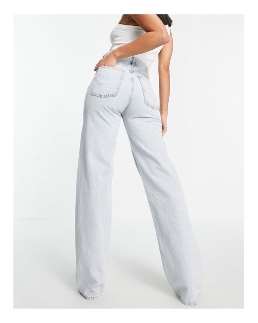 Mango Denim 90s Straight Jeans in Blue 