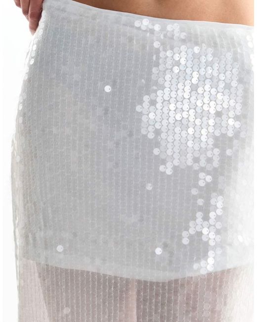 Glamorous Pink Side-Split Midaxi-Skirt