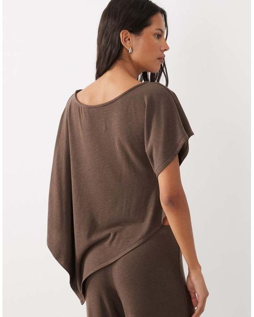 ASOS Brown Cape Style Co-ord Top