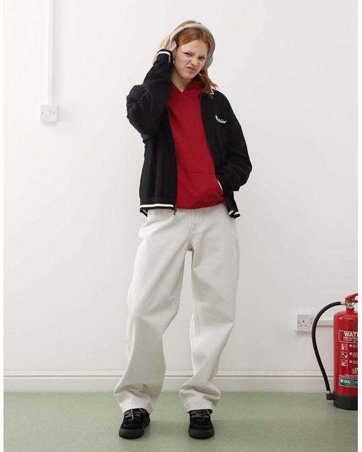 Collusion Baggy Antifit Jeans in het White