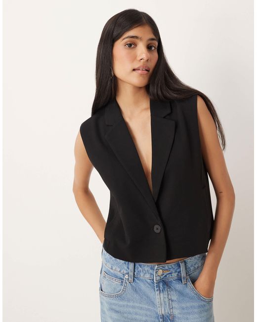 Jdy Black – cropped weste