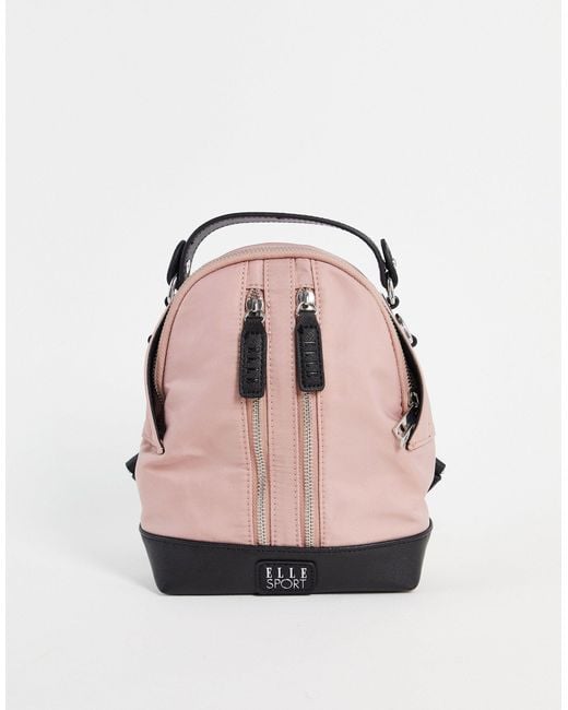 ELLE Sport Pink Mini Zip Backpack