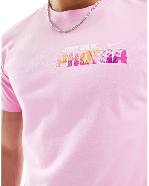 Nike Pink Airphoria Backprint T-shirt for men