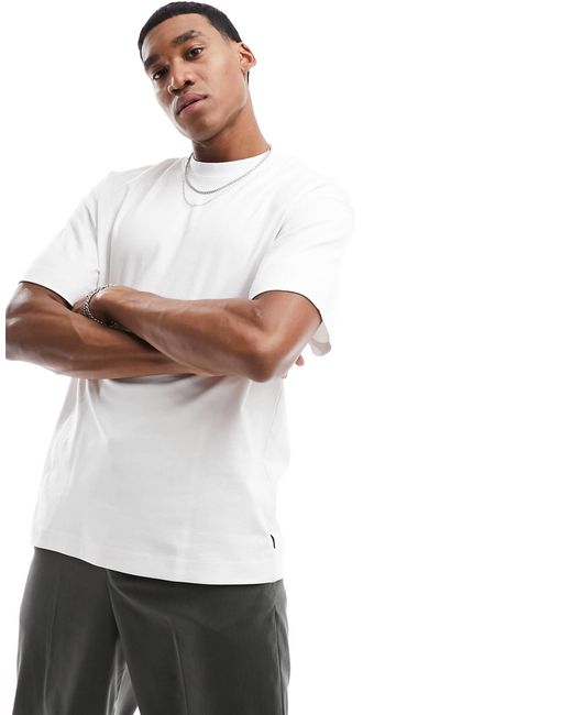 Jack & Jones – schweres oversize-t-shirt in White für Herren