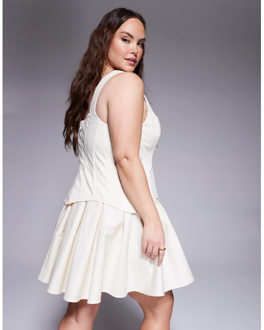 ASOS Gray Asos design curve – minikleid