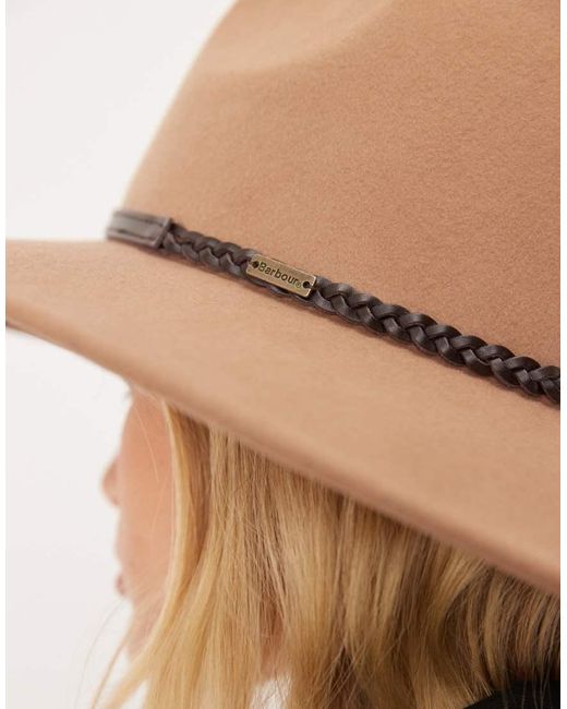 Barbour Black Tack Fedora Hat