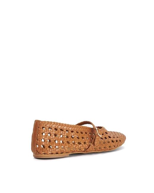 Dune Brown Hazella Mary Janes Shoes