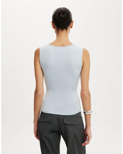 Cotton On White Marlo Wrap Tank