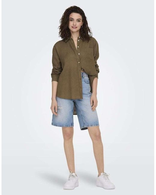 Camicia Color Cucciolo di ONLY in Green