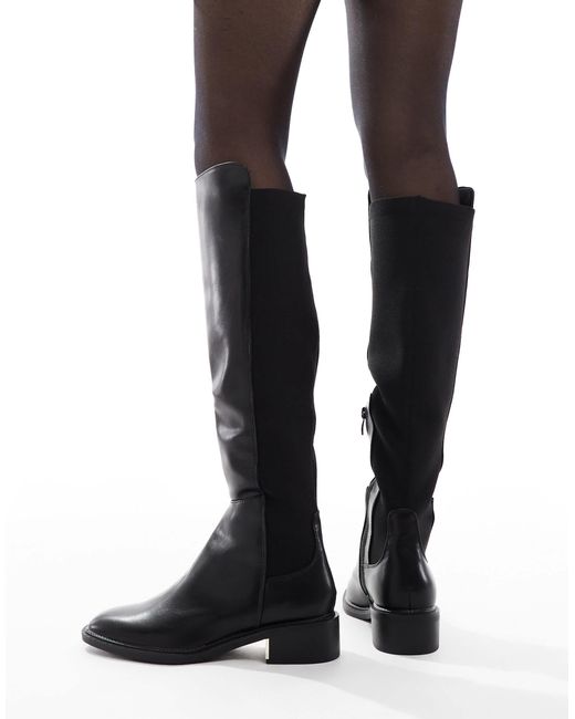SEQWL Black Latte Riding Boots