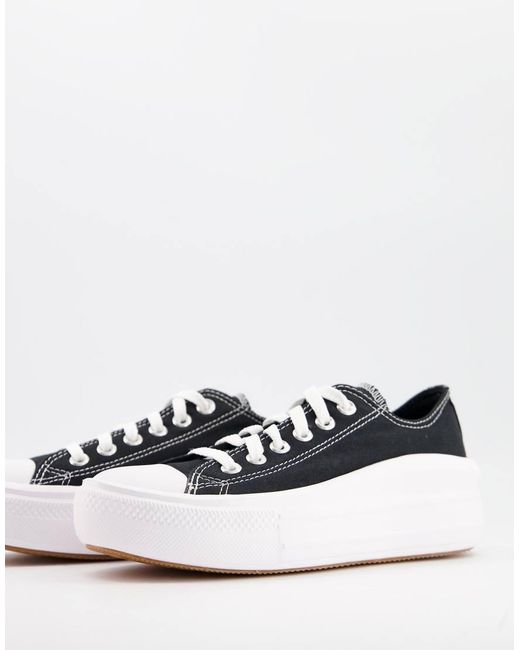 Converse White Chuck Taylor All Star Move Ox Trainers