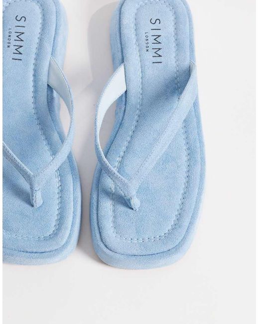SIMMI Blue Simmi London Kimmie Flatform Sandals