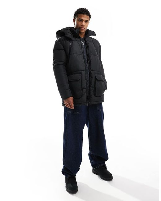 French Connection French Connection Puffer Jacket With Hood And Pockets ...