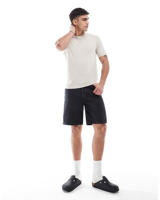 Only & Sons White Short Sleeve Knit T-shirt for men