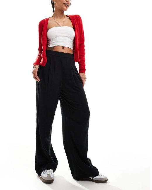 ASOS Red Relaxed Pull On Pants