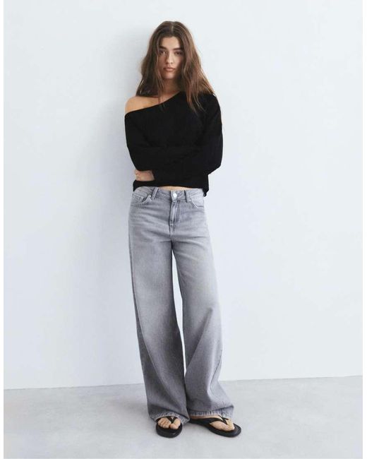 Pull&Bear Black Asymmetric Jumper