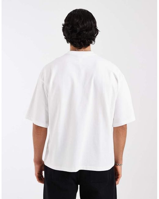 Adidas Originals White Essential Oversized T-shirt for men