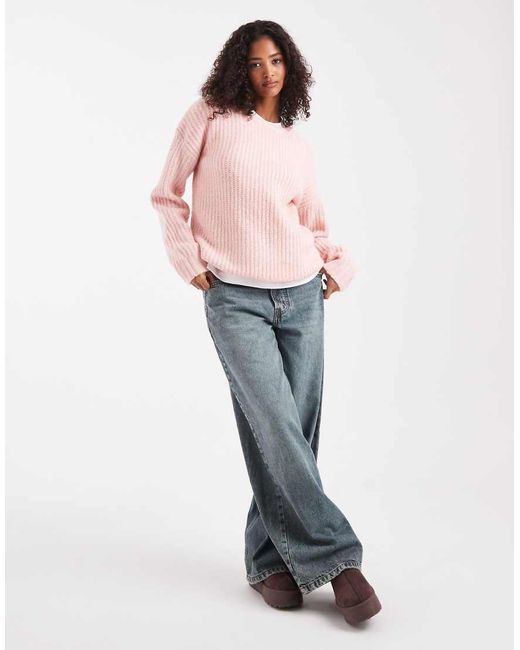 Cotton On Pink Luxe Crew Sweater