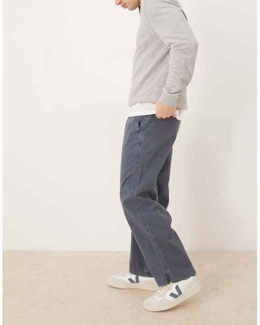 Abercrombie & Fitch Gray baggy Fit Pull On Trousers for men