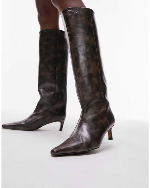 City Chic Women's Tara Knee High Boots – Wide Fit Faux Suede Boots With Block Heel - View #6