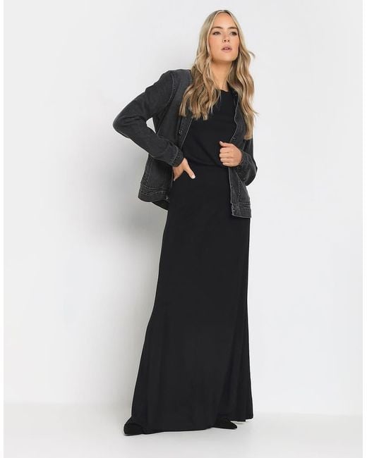 Long Tall Sally Black Fit & Flare Maxi Skirt