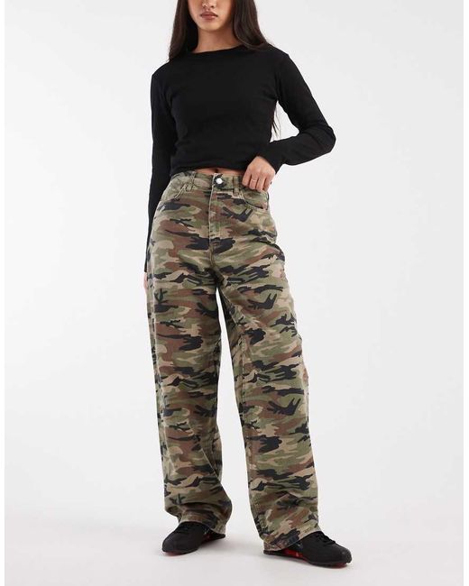 Miss Selfridge Multicolor Baggy Jean