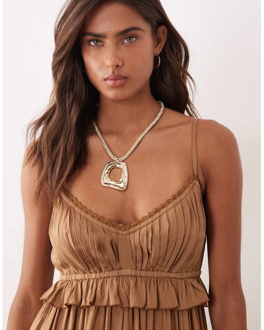 Iisla & Bird Brown Maxi Beach Dress